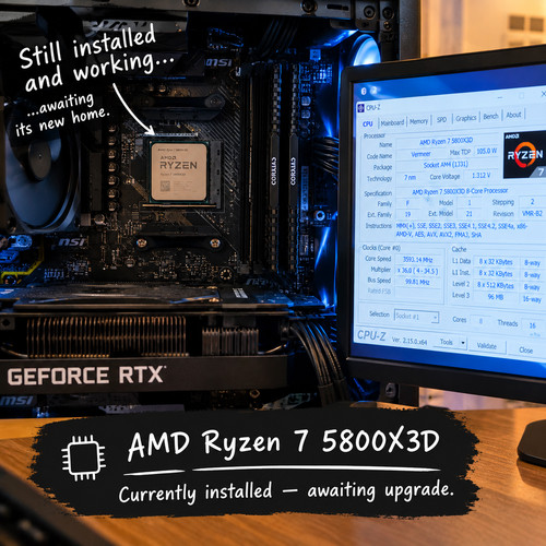 Amd ryzen 5800x3d processor - amd, 7