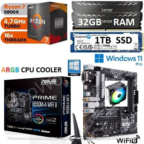 Amd ryzen 5800x 32gb ram - +, +