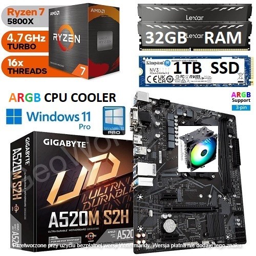 Amd ryzen 5800x 32gb - 32gb, ram